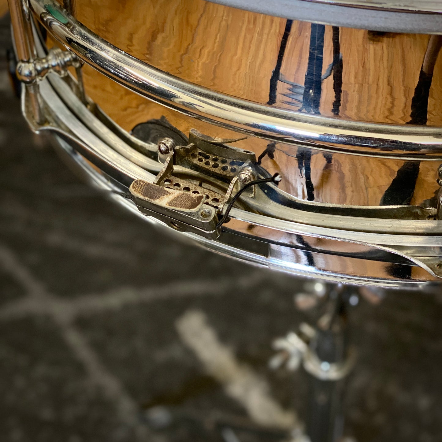 Ludwig 5x14 Universal Snare Drum 2 Piece Nickel Over Brass 1930’s