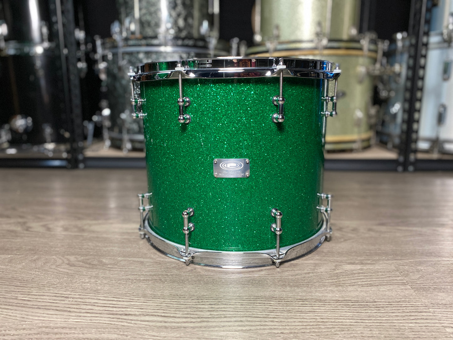 Orange County Custom Drum Kit 14/16/18/26 - Green Sparkle