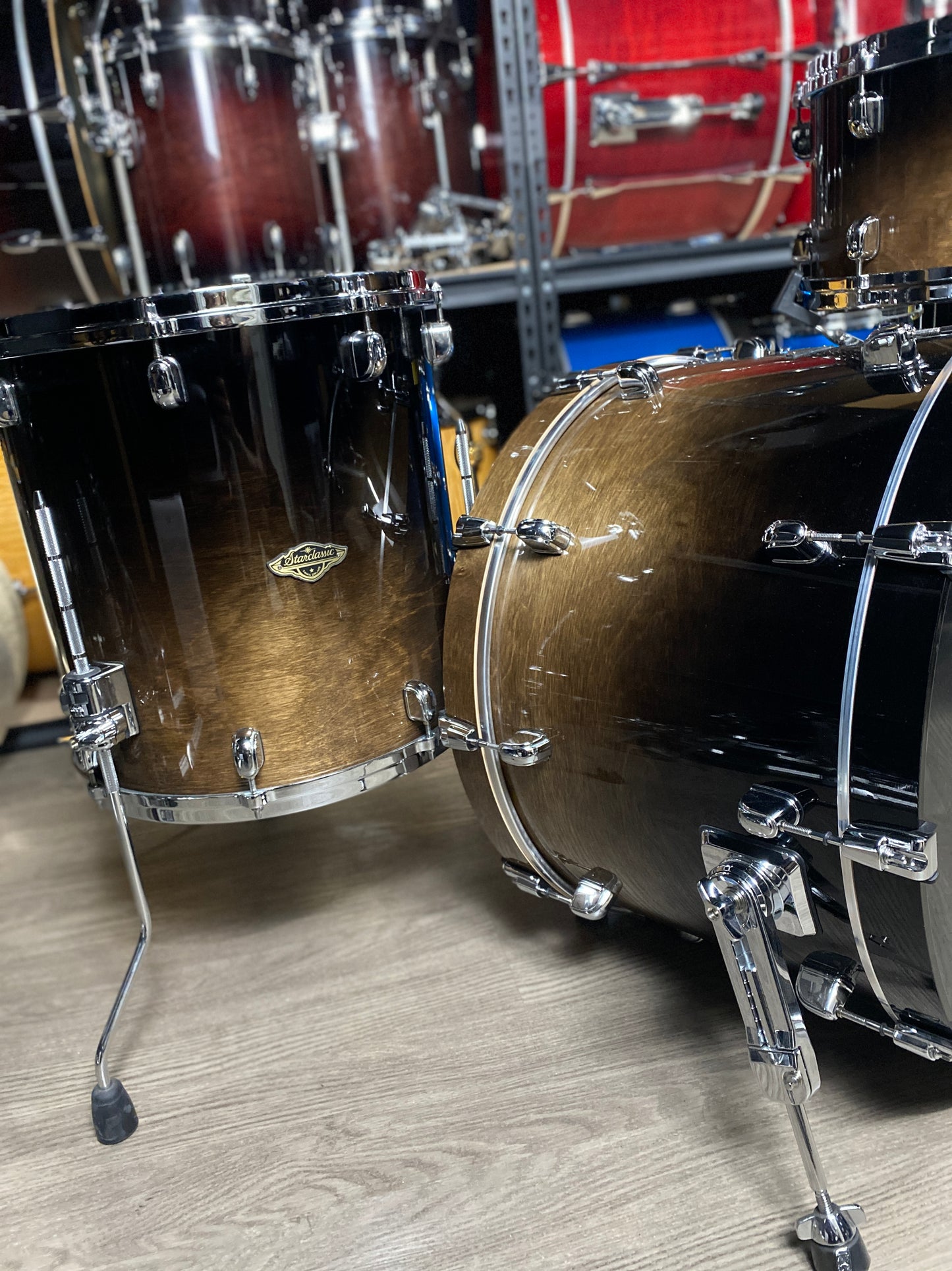 Tama Starclassic Walnut/Birch 3pc Drum Kit – Transparent Mocha Fade