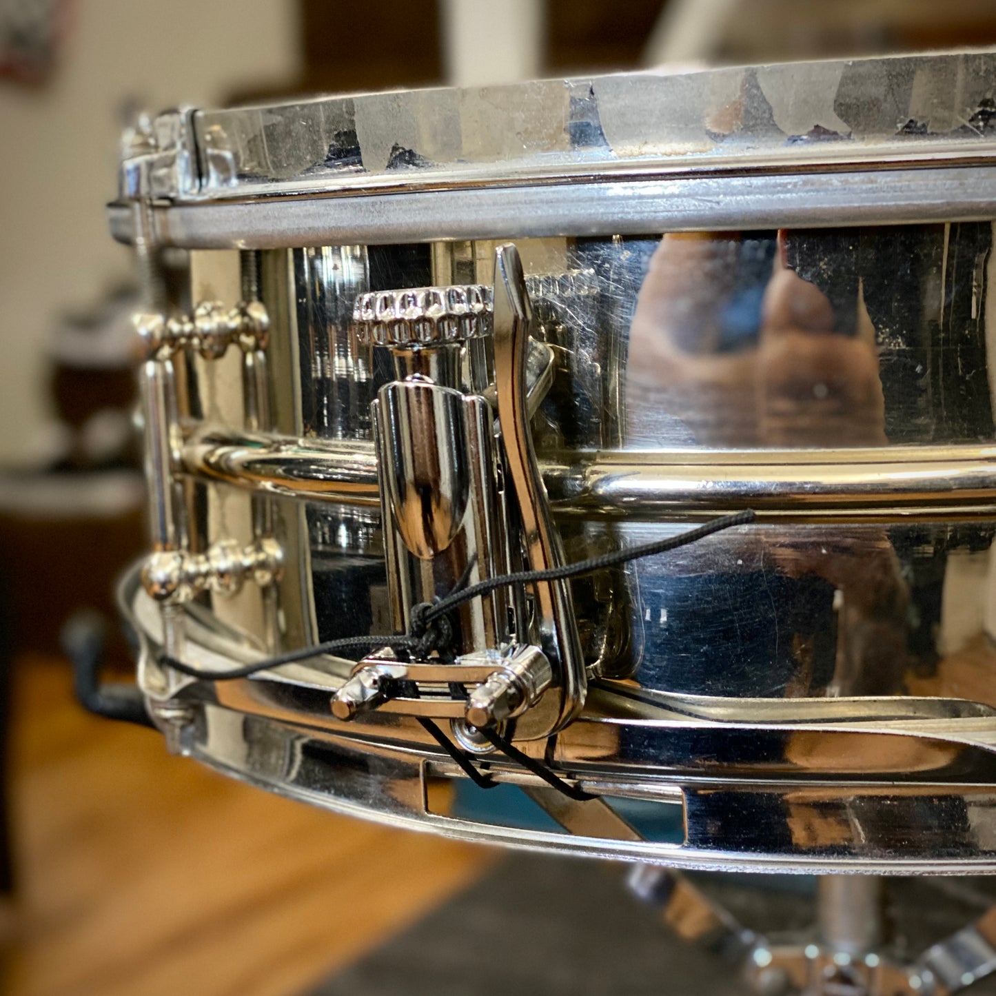 Ludwig 5x14 Universal Snare Drum 2 Piece Nickel Over Brass 1930’s