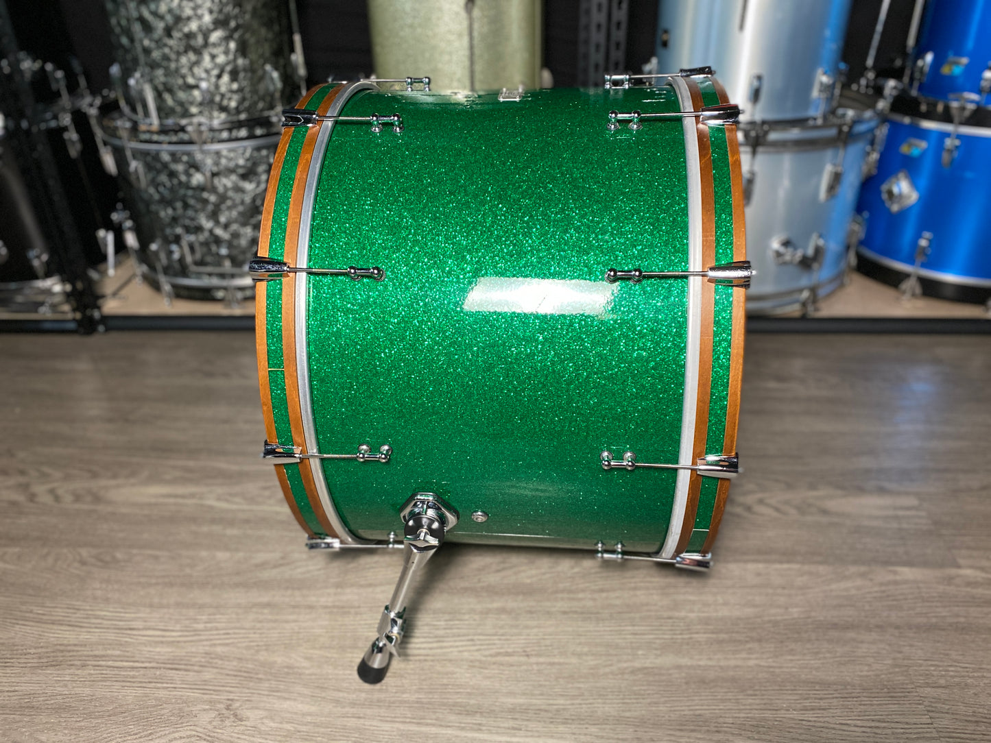 Orange County Custom Drum Kit 14/16/18/26 - Green Sparkle