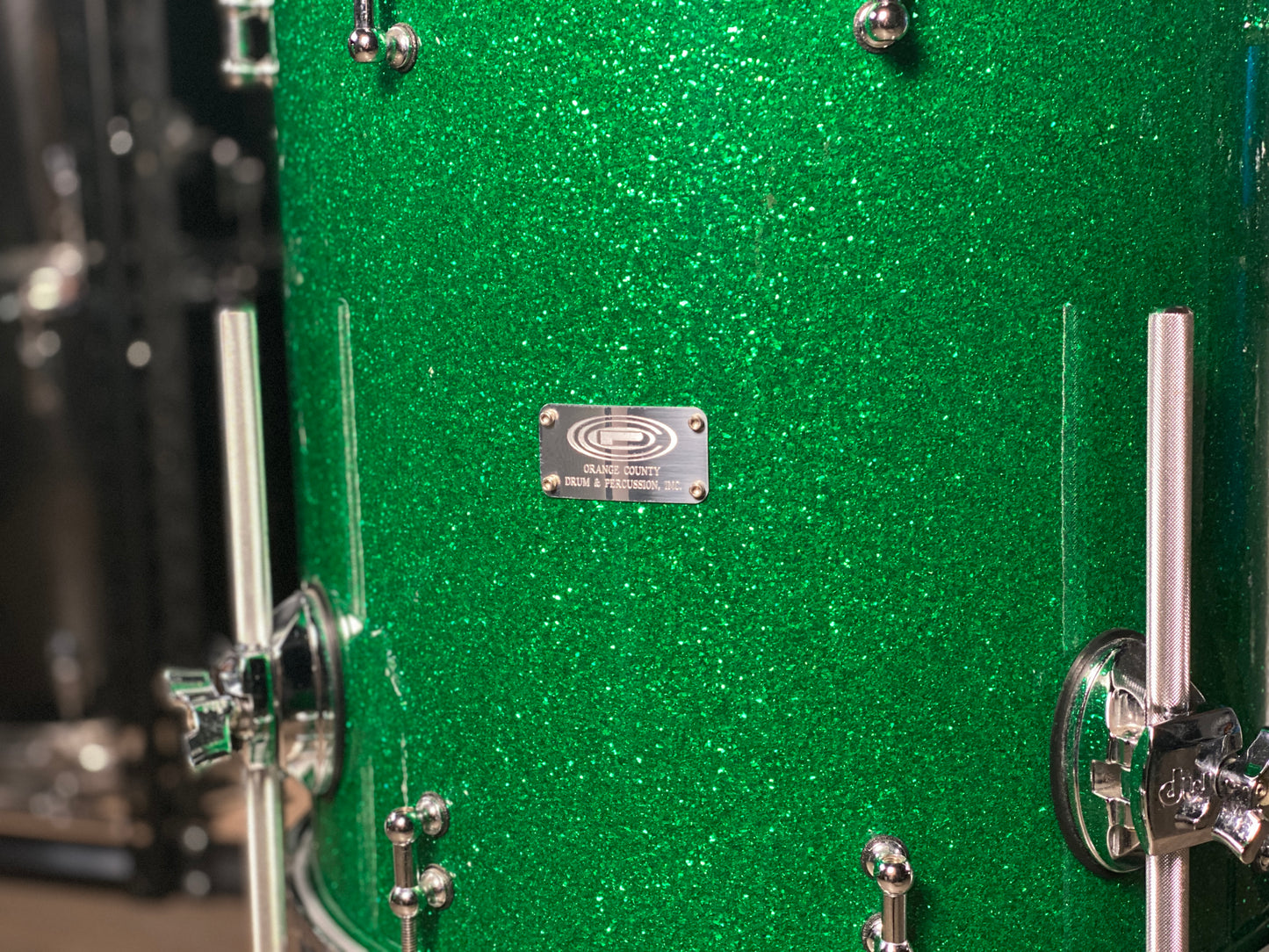 Orange County Custom Drum Kit 14/16/18/26 - Green Sparkle