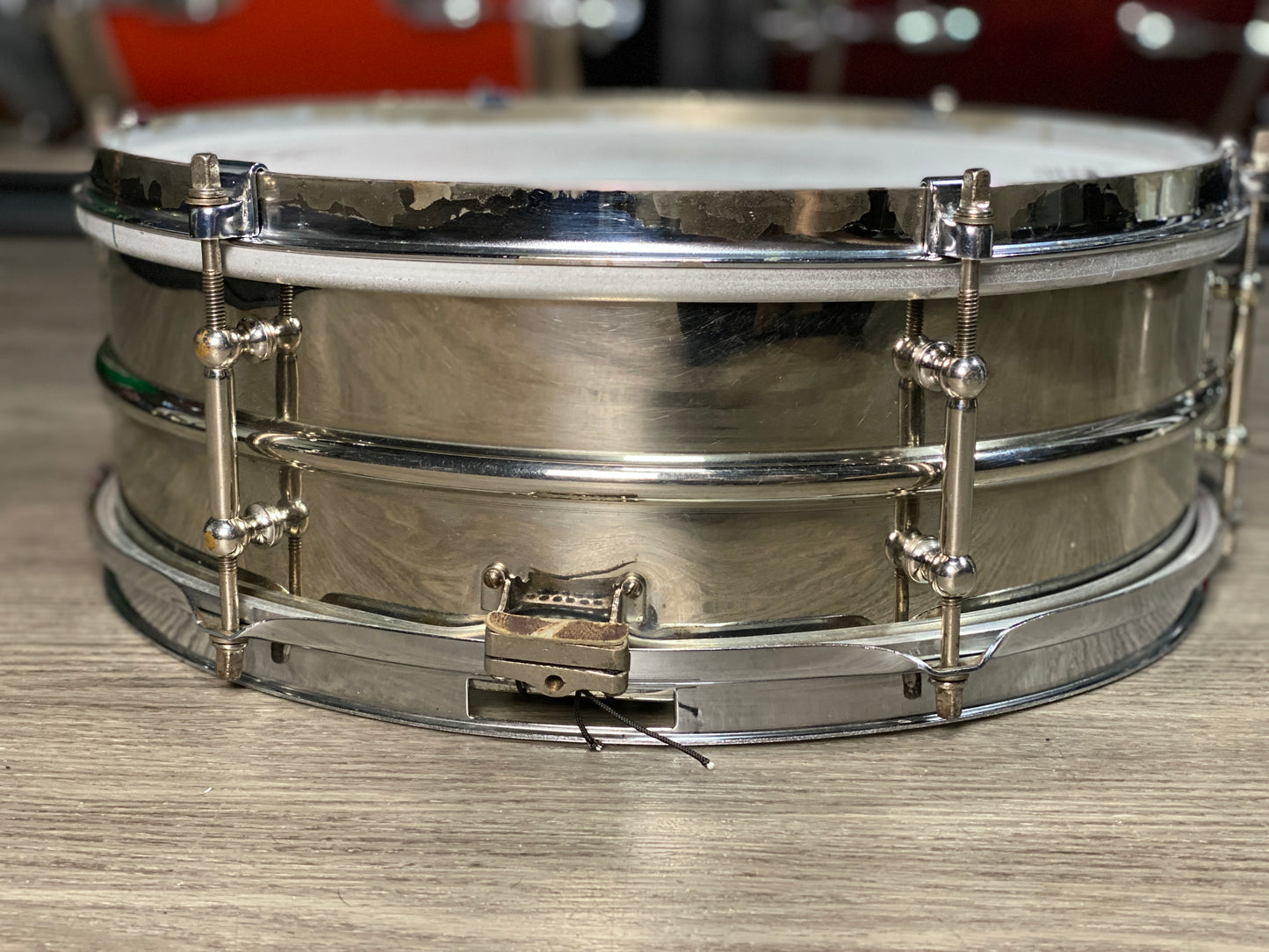 Ludwig 5x14 Universal Snare Drum 2 Piece Nickel Over Brass 1930’s
