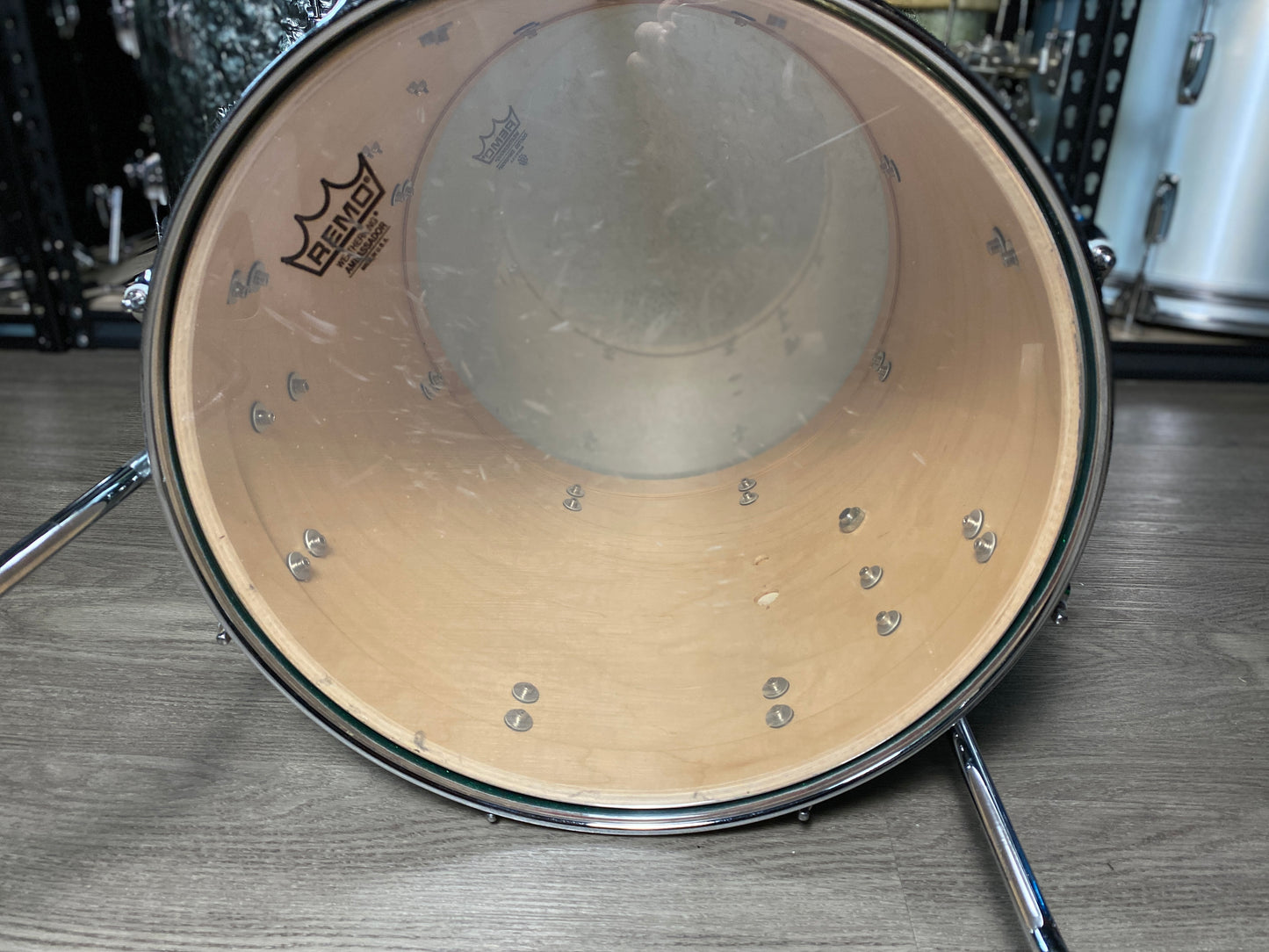 Orange County Custom Drum Kit 14/16/18/26 - Green Sparkle