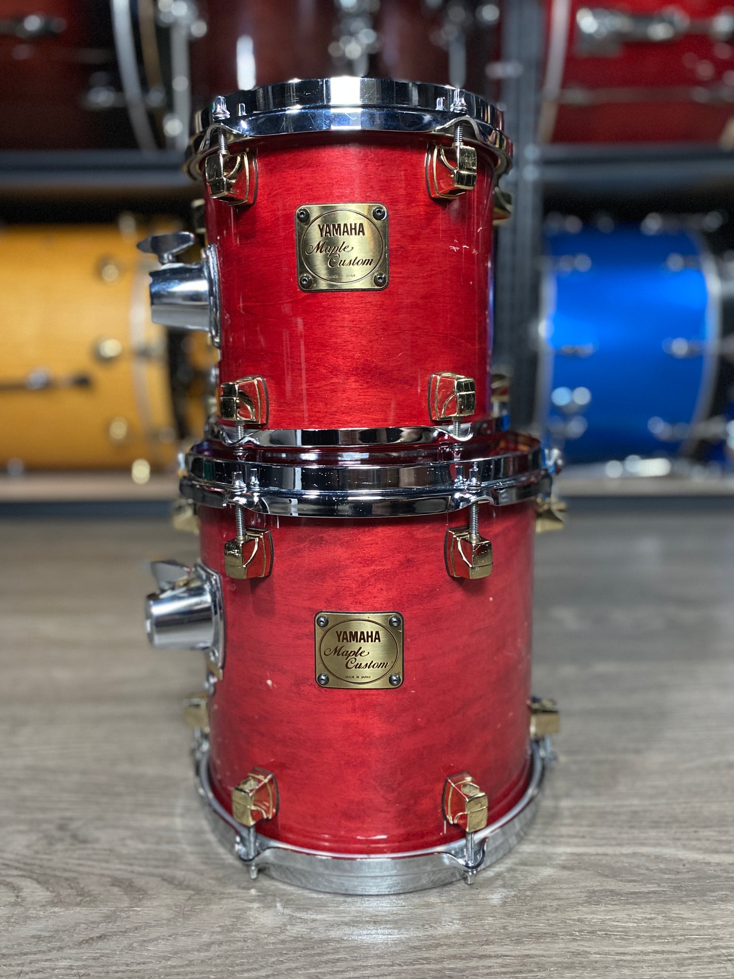 Yamaha Maple Custom Drum Kit – Red Maple Lacquer (1990s)