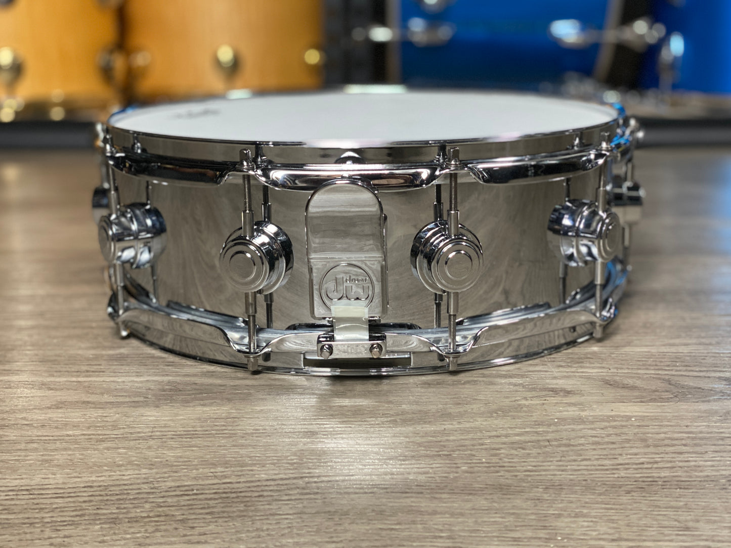 DW Collectors 5x14 Chrome Over Brass Snare – 1998