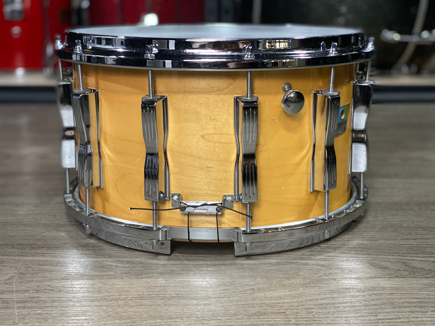 Ludwig 8x14 Coliseum 12 Lug Snare Drum 1980s