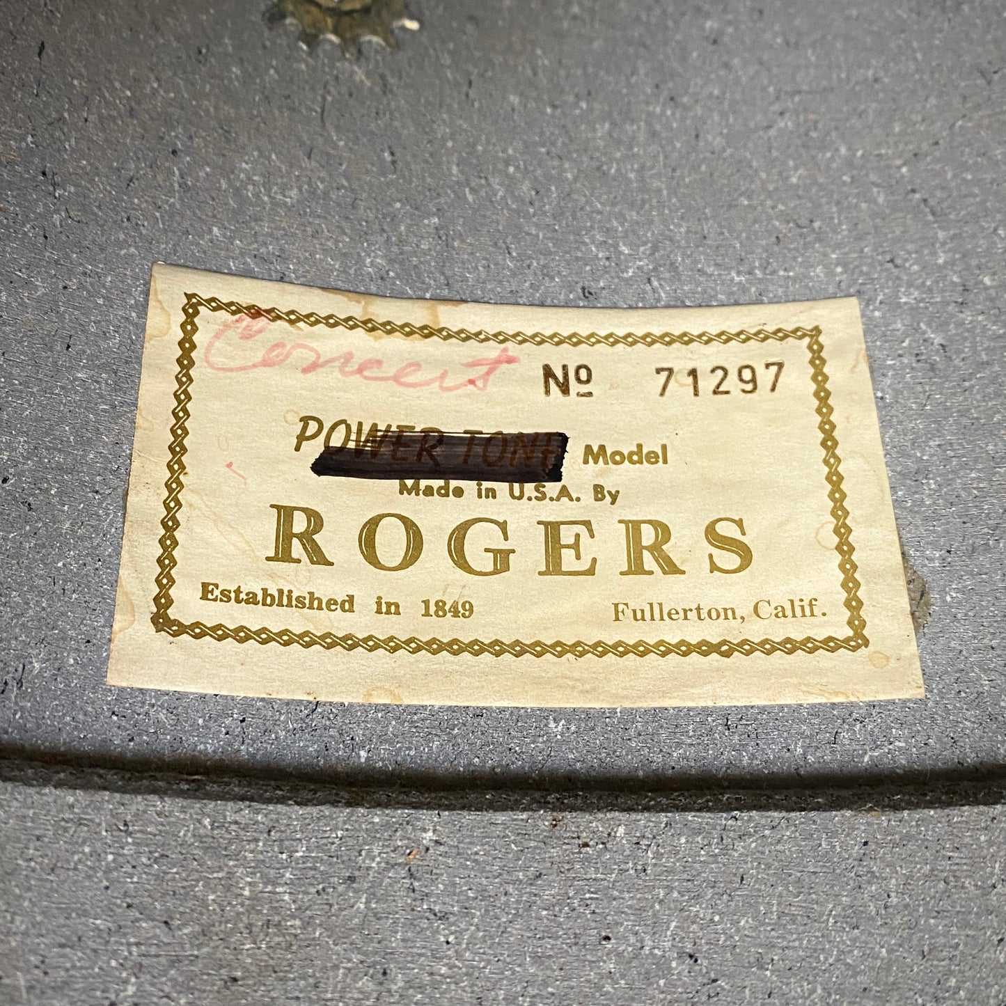 Rogers Drums Powertone Drum Kit 1970s