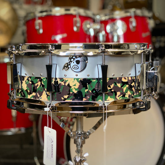 Pork Pie 5.5x14 Aluminum Maple Hybrid
Snare Drum - Camo