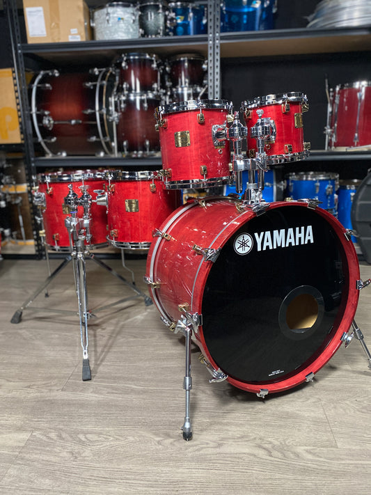 Yamaha Maple Custom Drum Kit – Red Maple Lacquer (1990s)