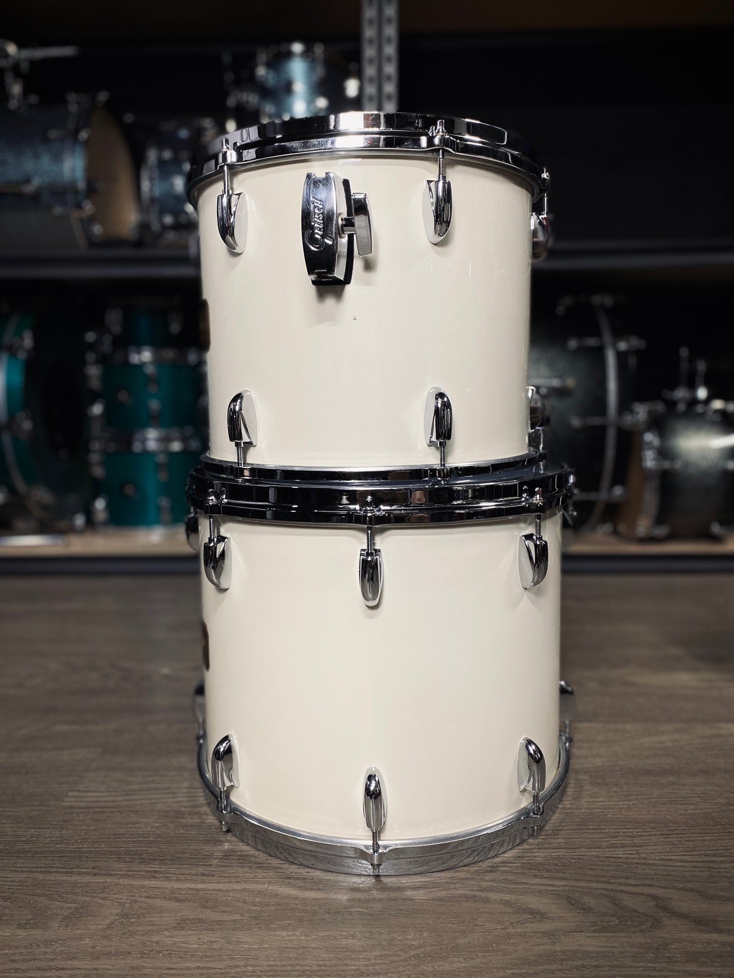 Gretsch USA Drum Set – White Nitron (Early 1980s)