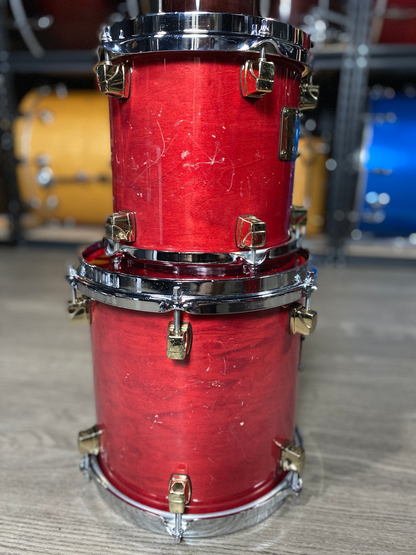 Yamaha Maple Custom Drum Kit – Red Maple Lacquer (1990s)