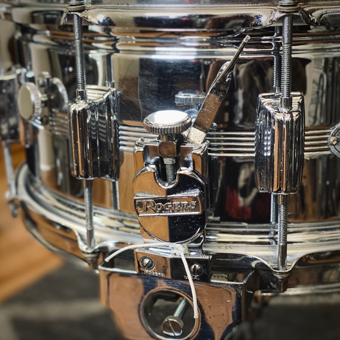 Rogers Drums 6.5x14 Dynasonic 5-Line Snare Drum – 1970s