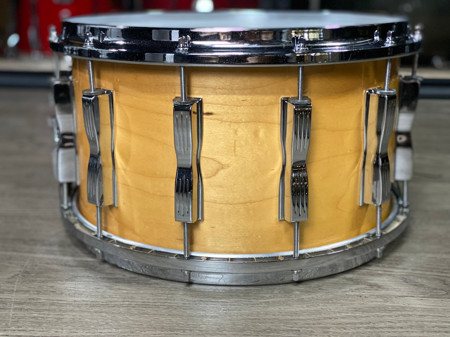 Ludwig 8x14 Coliseum 12 Lug Snare Drum 1980s