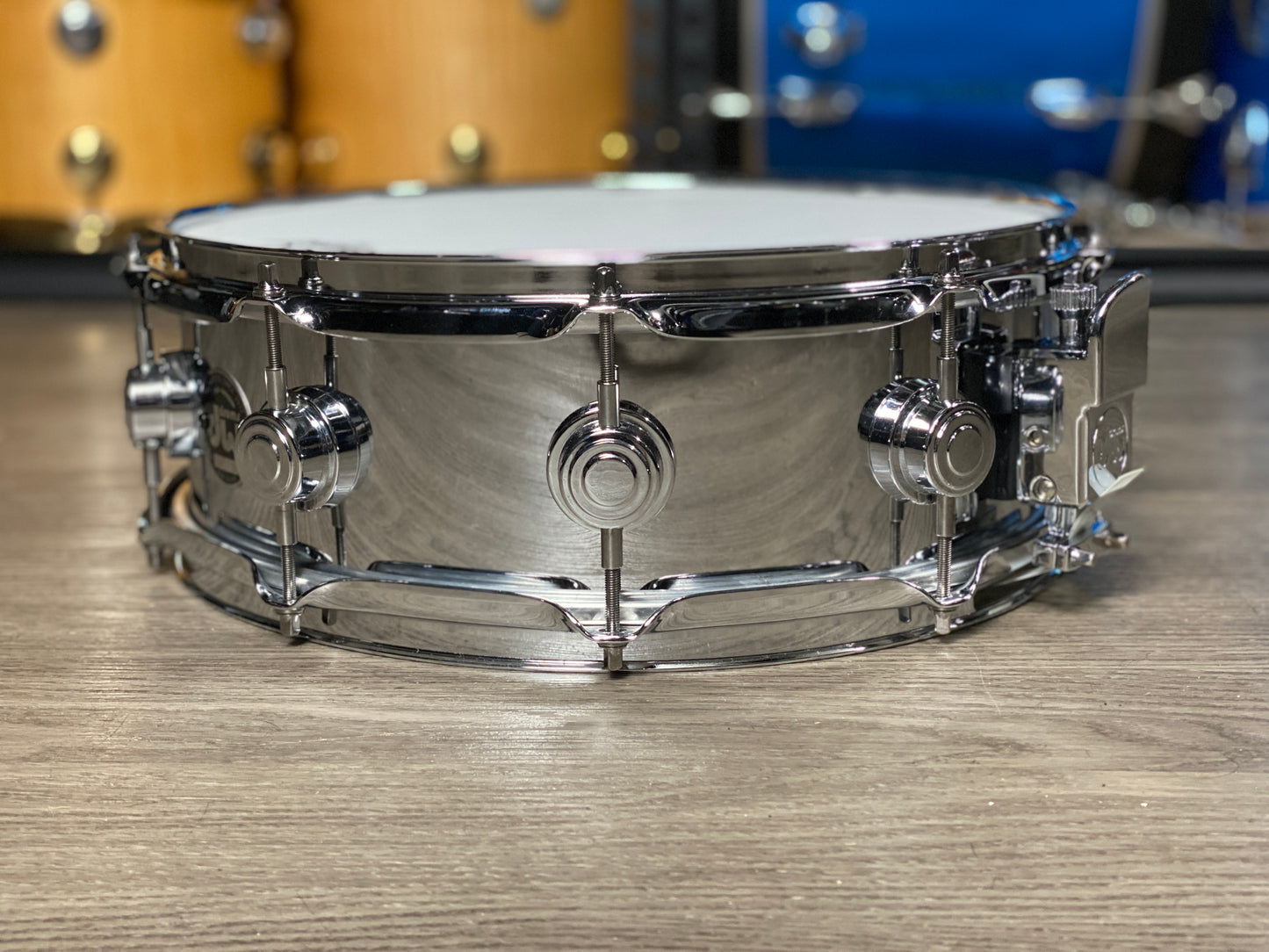 DW Collectors 5x14 Chrome Over Brass Snare – 1998