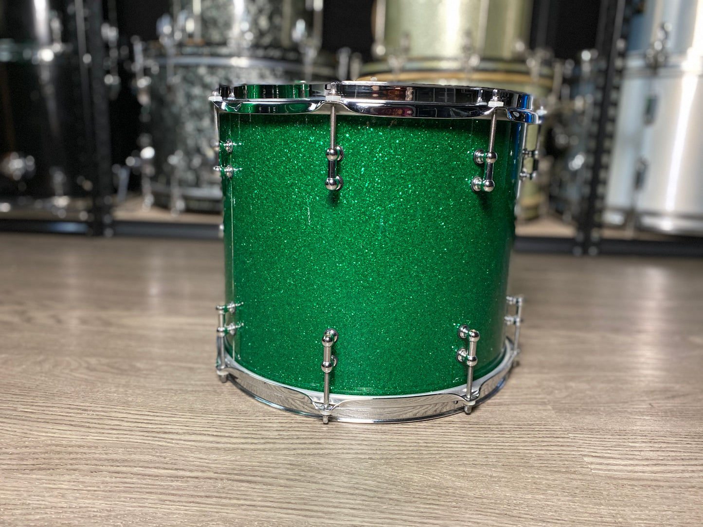 Orange County Custom Drum Kit 14/16/18/26 - Green Sparkle