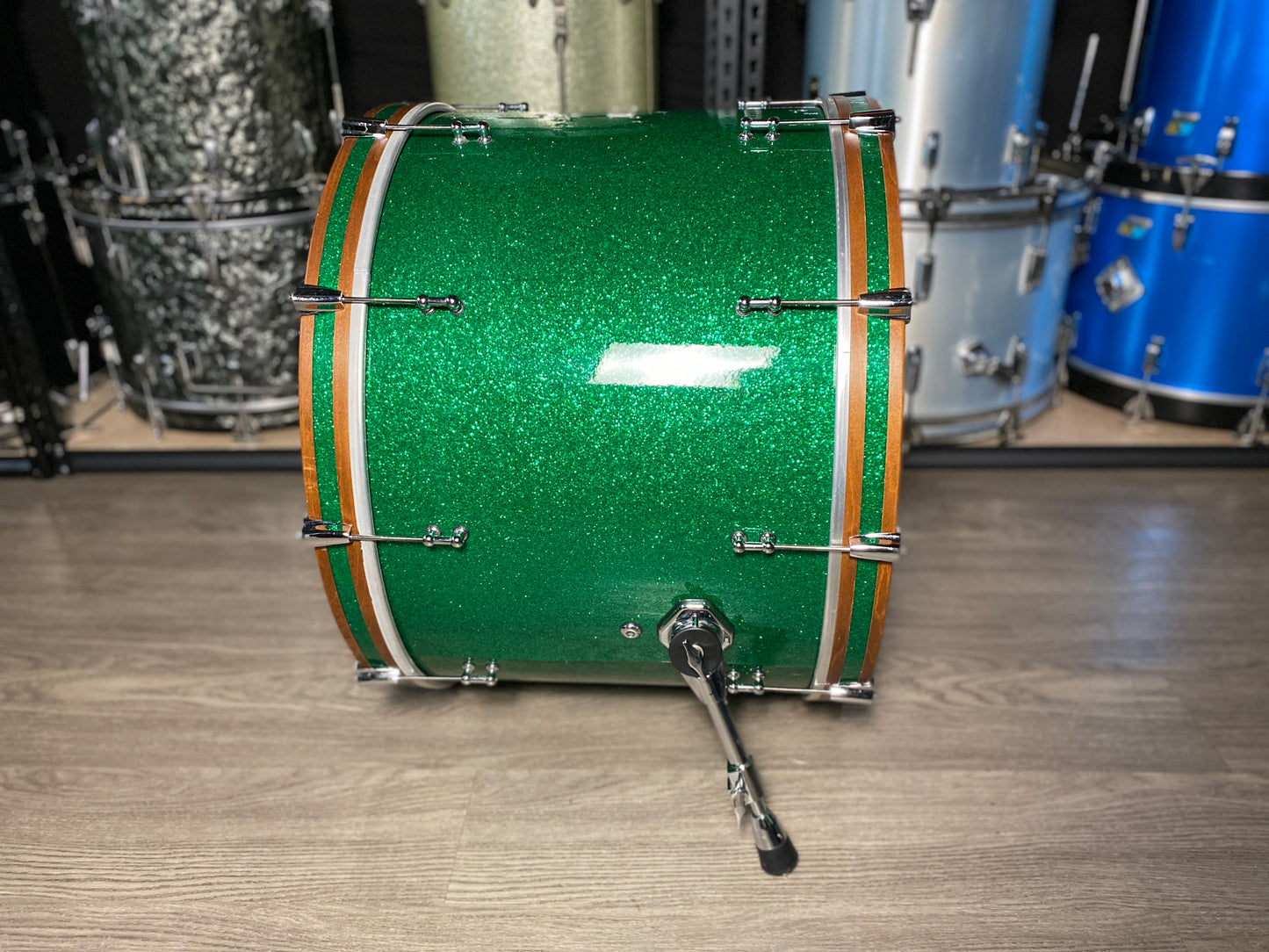 Orange County Custom Drum Kit 14/16/18/26 - Green Sparkle