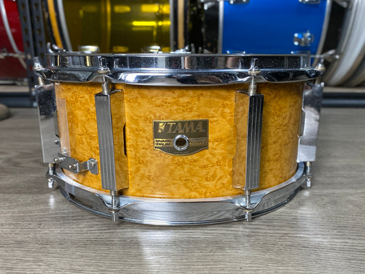 Tama 6x13 Artwood Snare Drum Amber Gravure 1990s