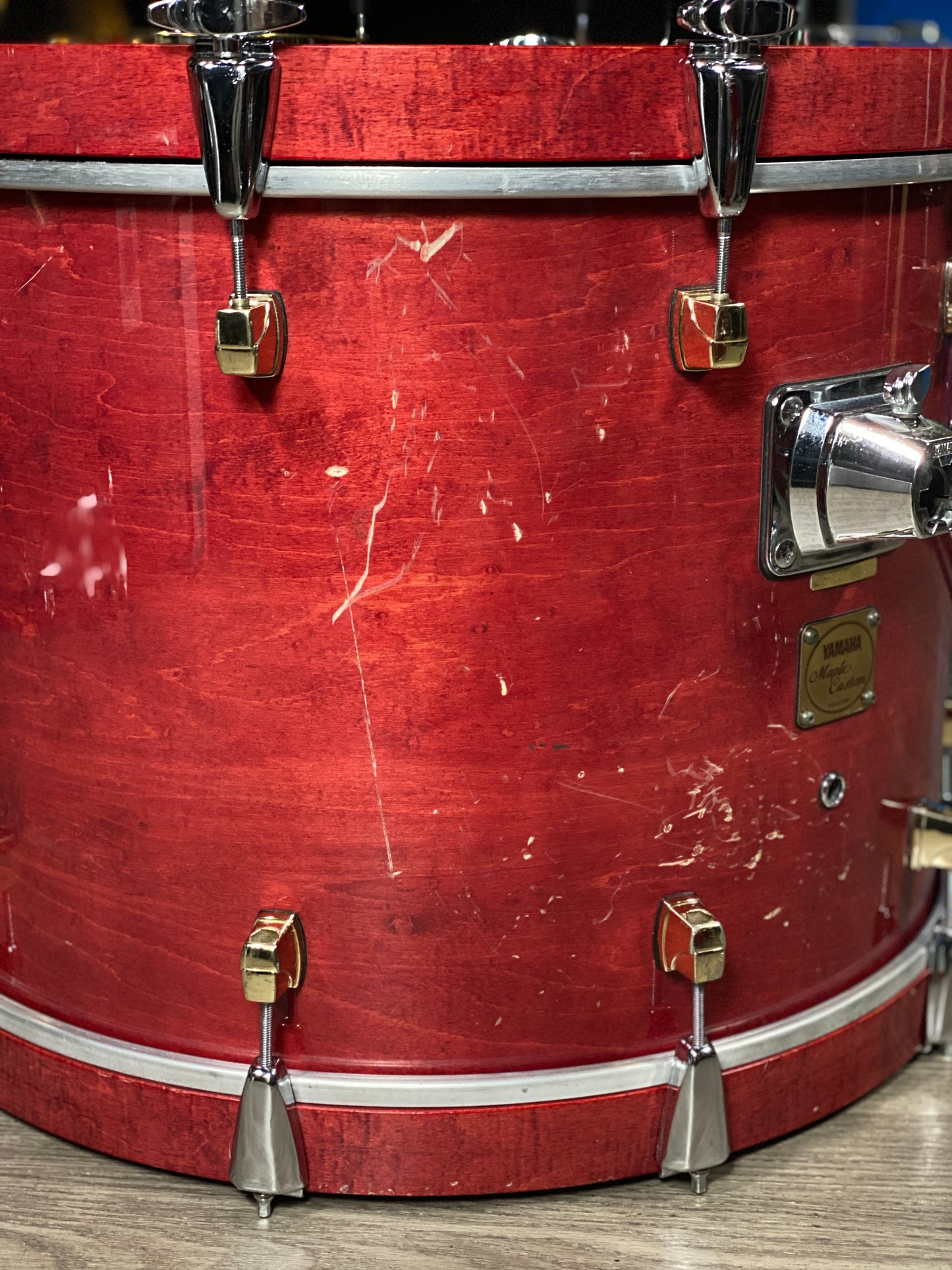 Yamaha Maple Custom Drum Kit – Red Maple Lacquer (1990s)