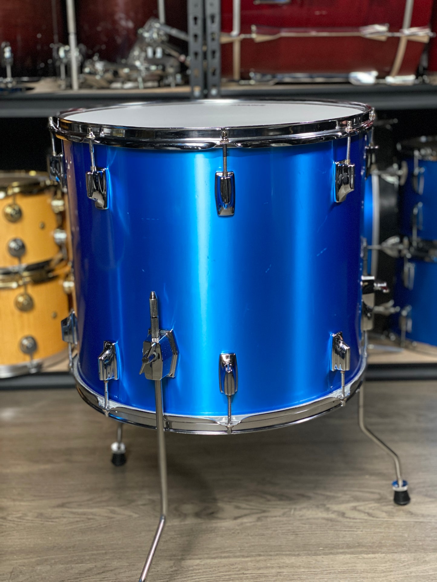 Tama Imperialstar 16x18 Floor Tom Metalic Blue 1970s