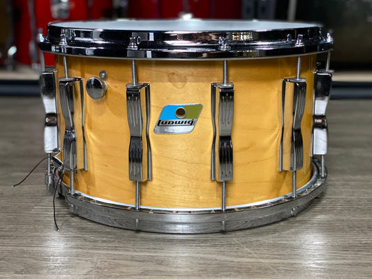 Ludwig 8x14 Coliseum 12 Lug Snare Drum 1980s