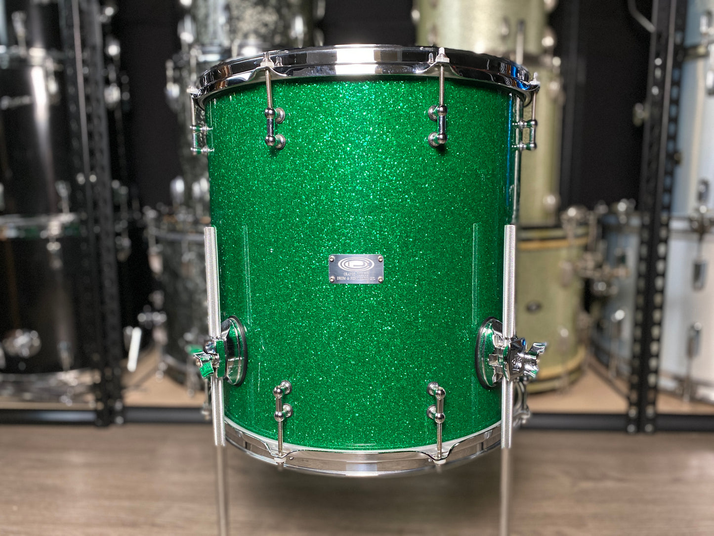 Orange County Custom Drum Kit 14/16/18/26 - Green Sparkle