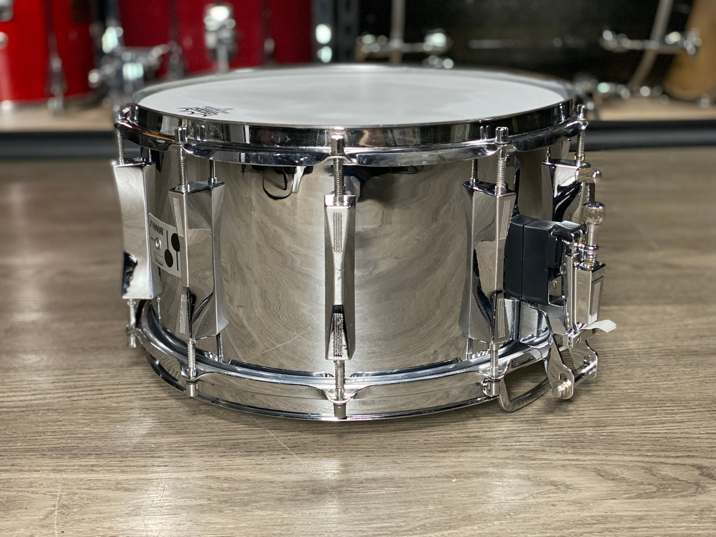 Sonor 8x14 Phonic D508 Ferro Manganese Steel Snare Drum – 1980s