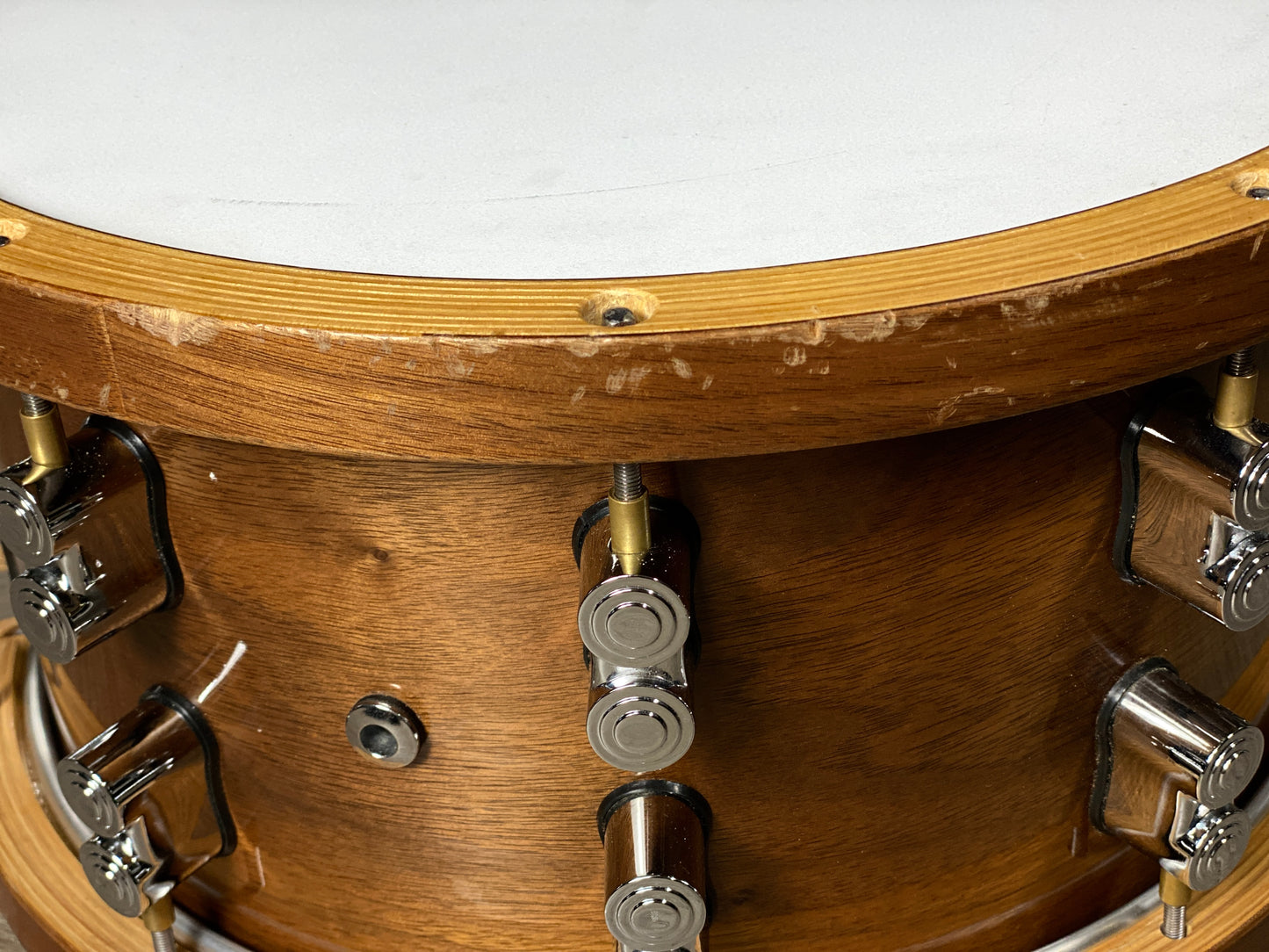 PDP 7.5x14” LTD Edition Maple and Walnut Snare With Walnut Hoops