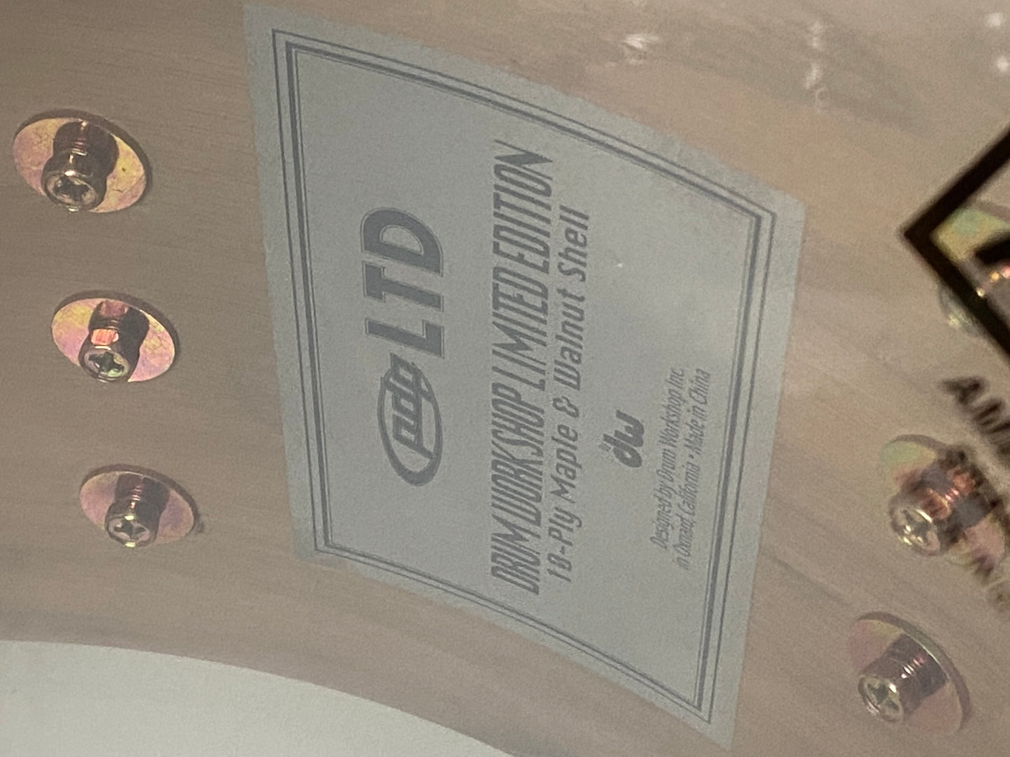 PDP 7.5x14” LTD Edition Maple and Walnut Snare With Walnut Hoops