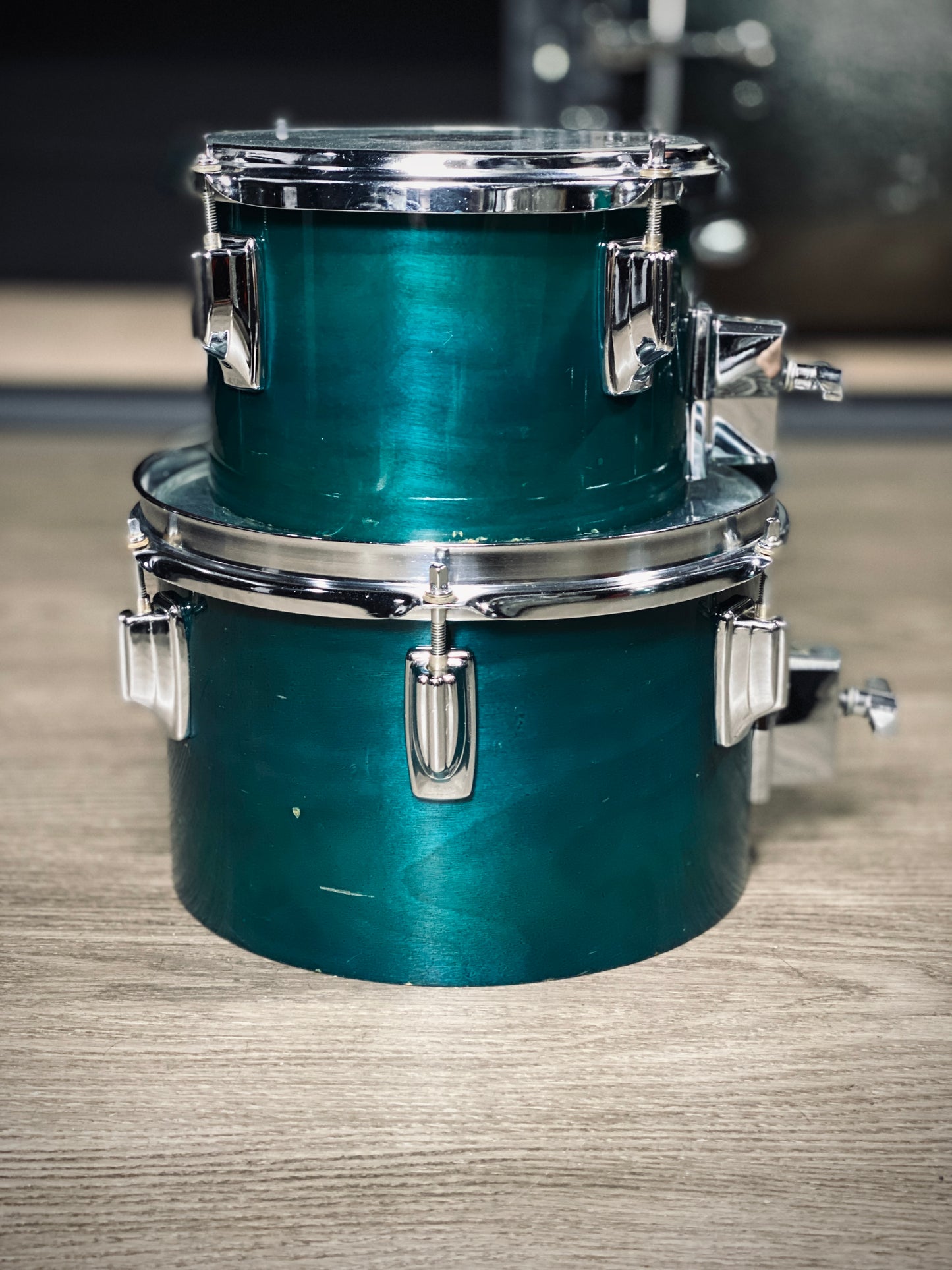 Tama Superstar 8” and 10” Concert Toms - Aqua Marine (1980s)