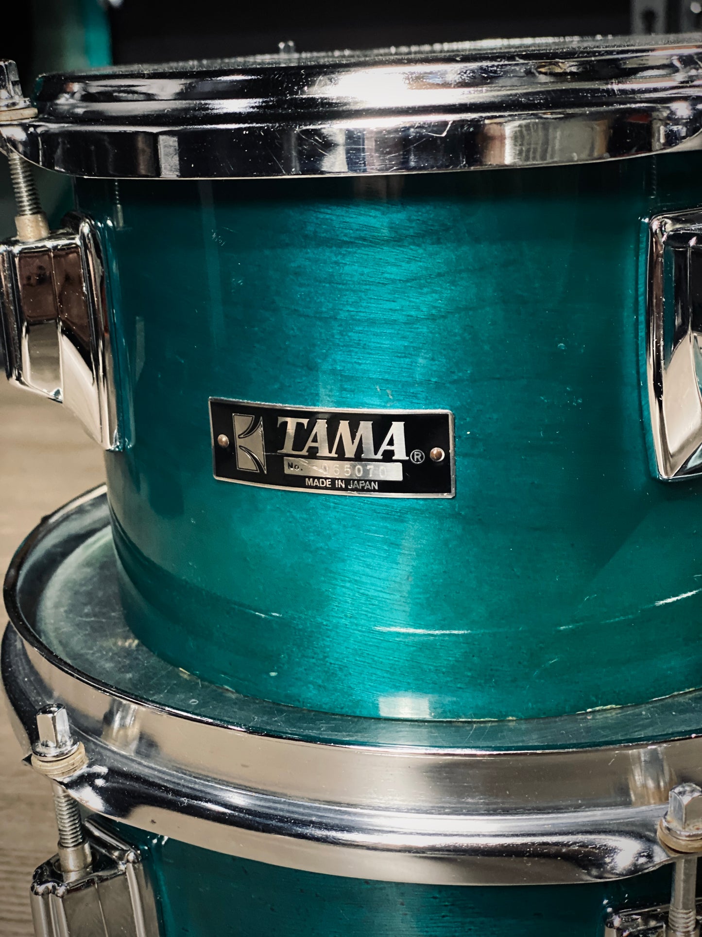 Tama Superstar 8” and 10” Concert Toms - Aqua Marine (1980s)