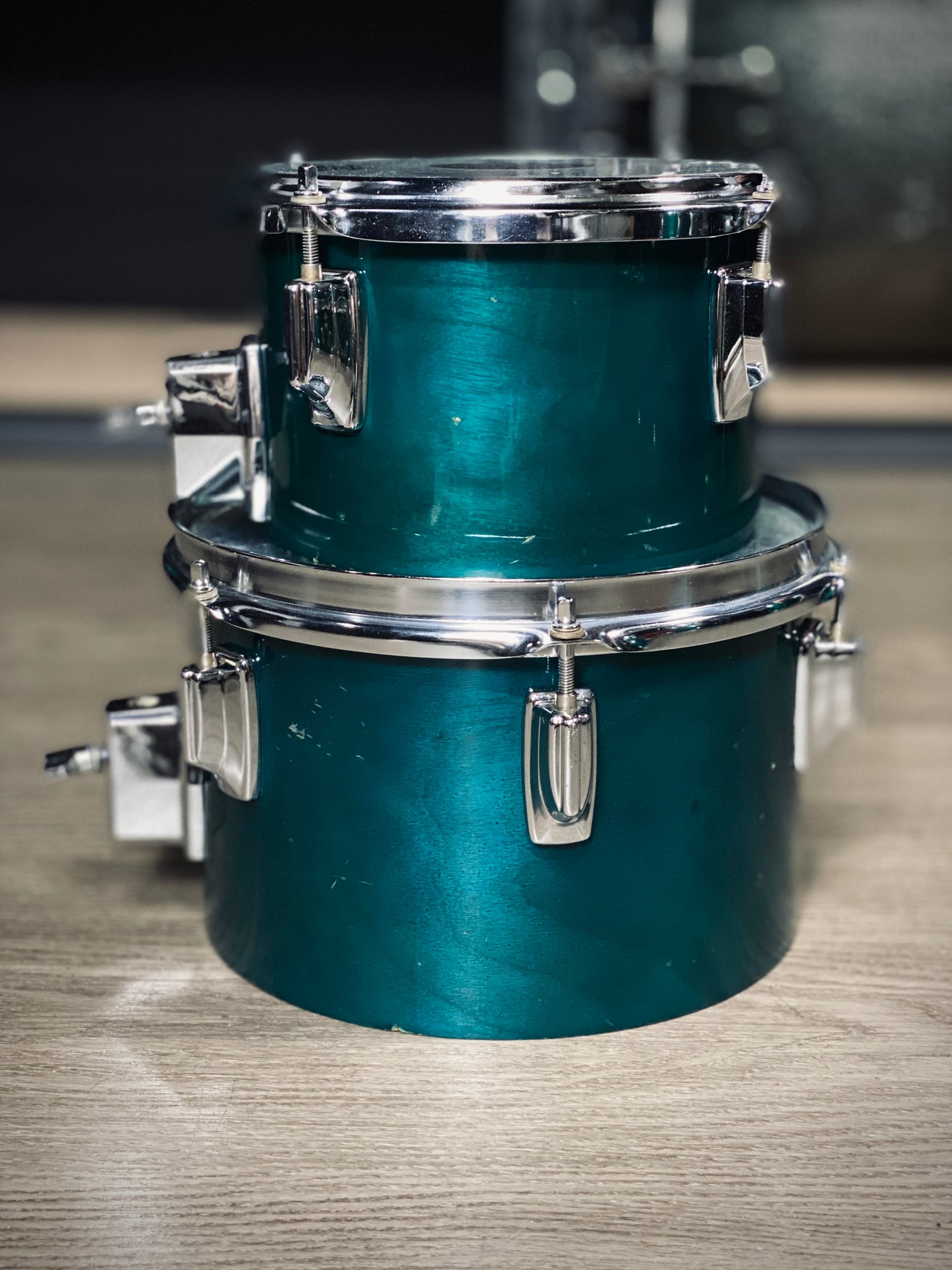 Tama Superstar 8” and 10” Concert Toms - Aqua Marine (1980s)