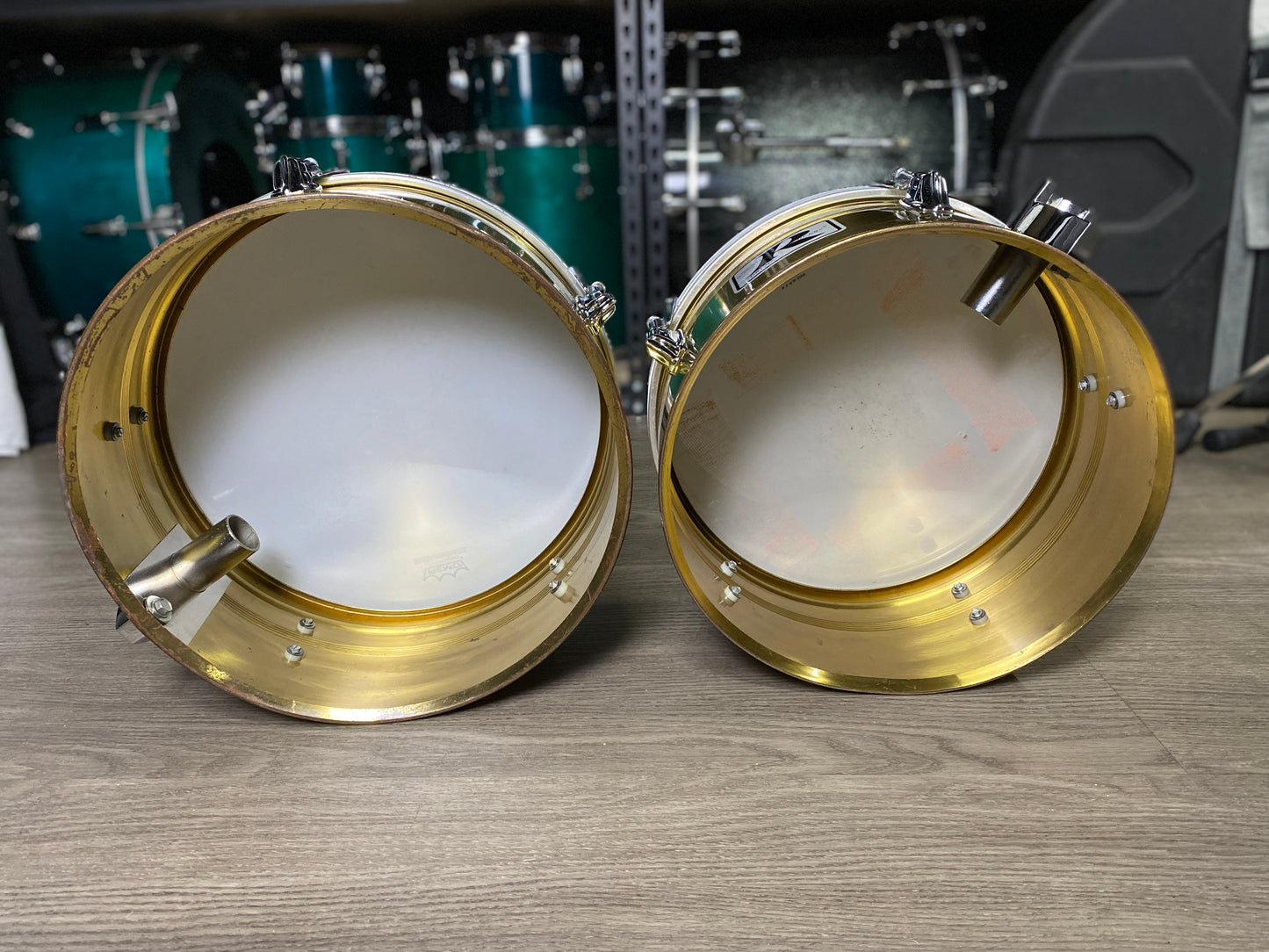 Rogers 13” / 14” Big R Brass Timbale Set – 1980s