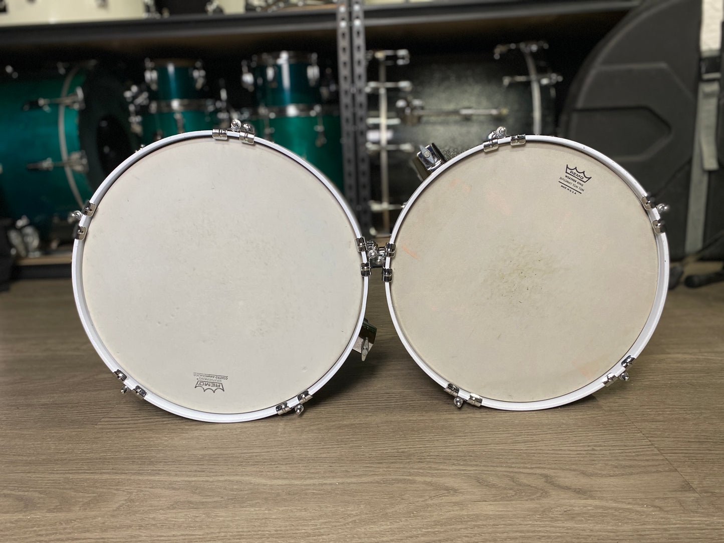 Rogers 13” / 14” Big R Brass Timbale Set – 1980s