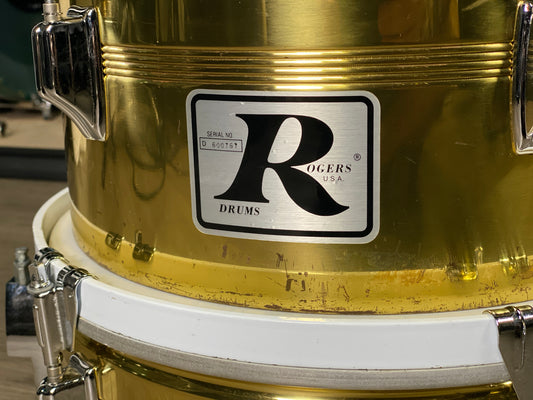 Rogers 13” / 14” Big R Brass Timbale Set – 1980s