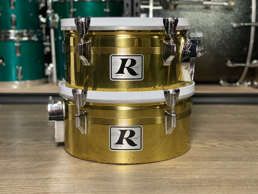 Rogers 13” / 14” Big R Brass Timbale Set – 1980s