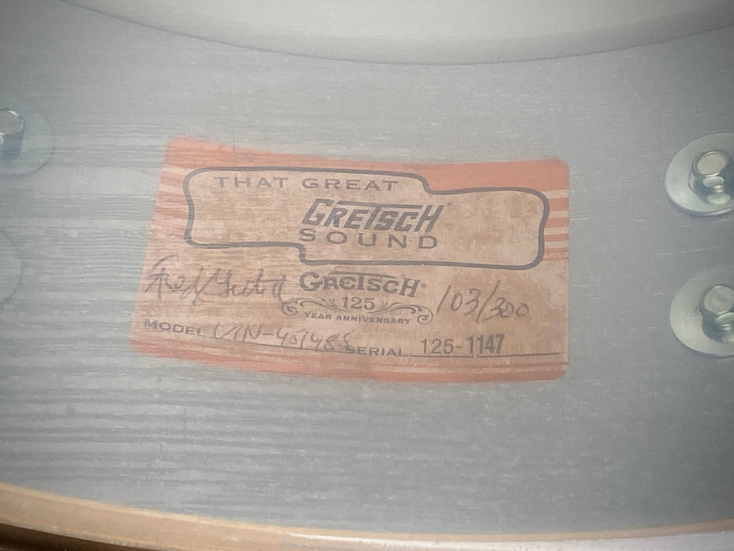 Gretsch 125th Anniversary Vineyard 4.5x14 Snare – Limited Edition