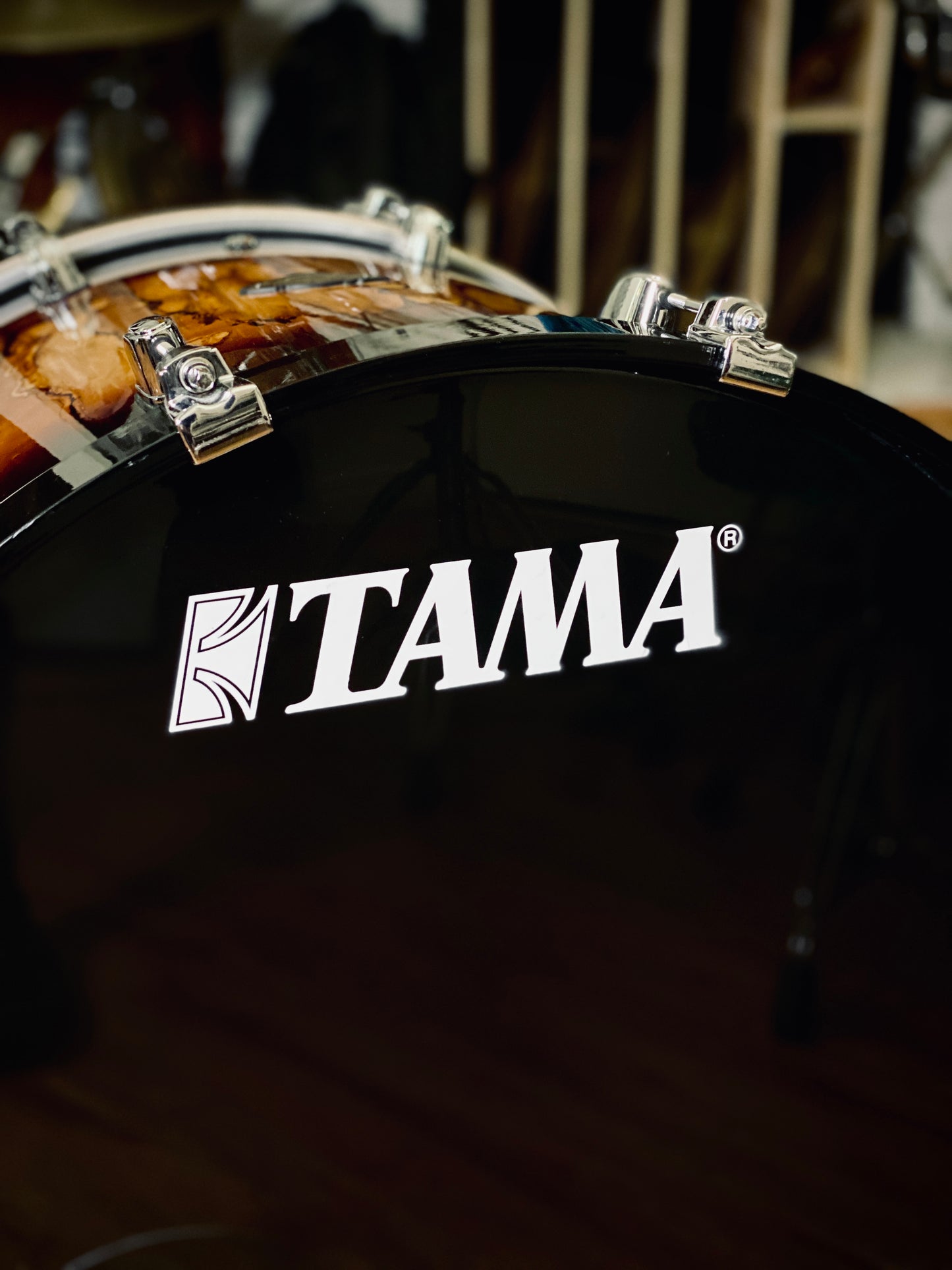 Tama Starclassic 24” Walnut/Birch Bass Drum – Molten Brown Burst