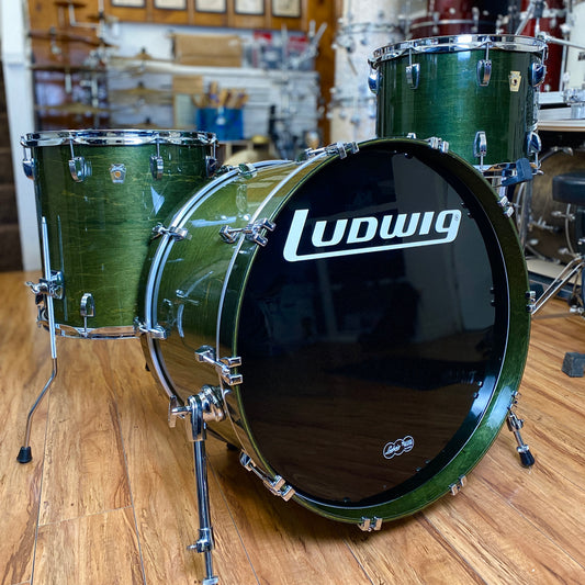 Ludwig Classic Maple 14/16/24 Drum Kit – Emerald Shadow