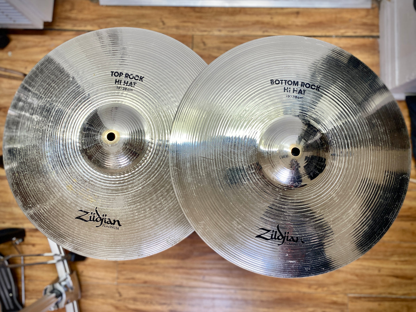 Zildjian 15” Platinum Rock Hi-Hat Cymbals – 1st Gen (1985–1990)
