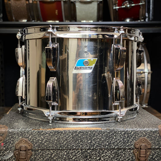 Ludwig 8x12 Stainless Steel Rack Tom - 1970s