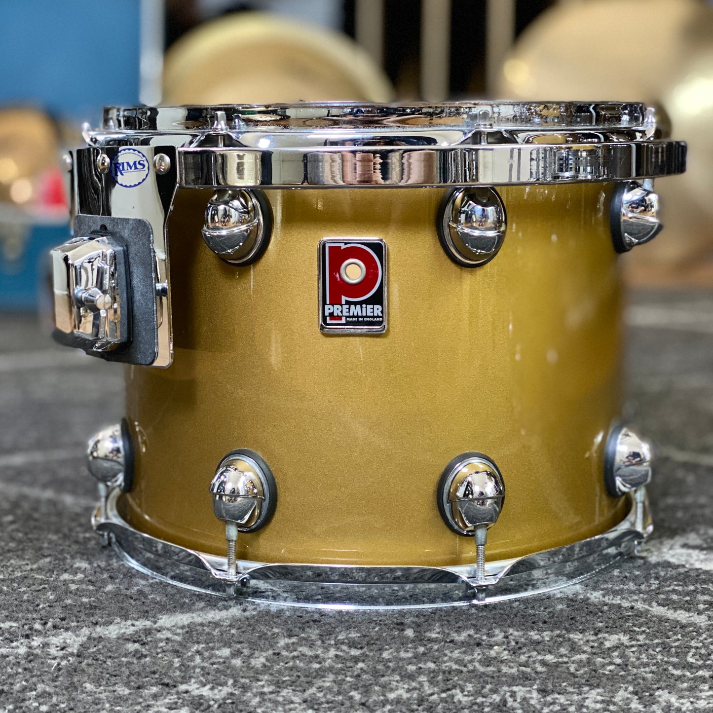 Premier Genista 10/12/14/22 Drum Kit Gold Lacquer - 1998