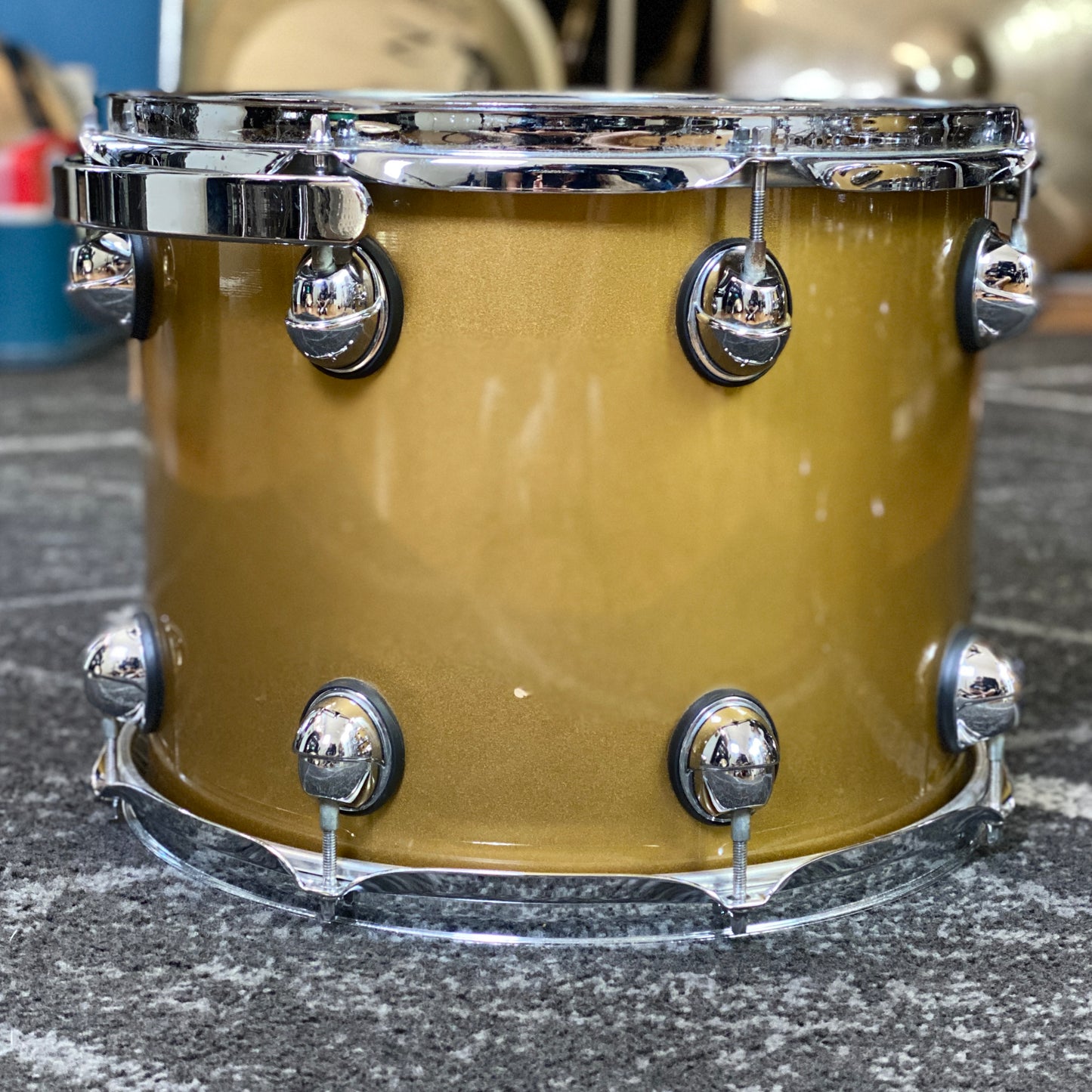 Premier Genista 10/12/14/22 Drum Kit Gold Lacquer - 1998