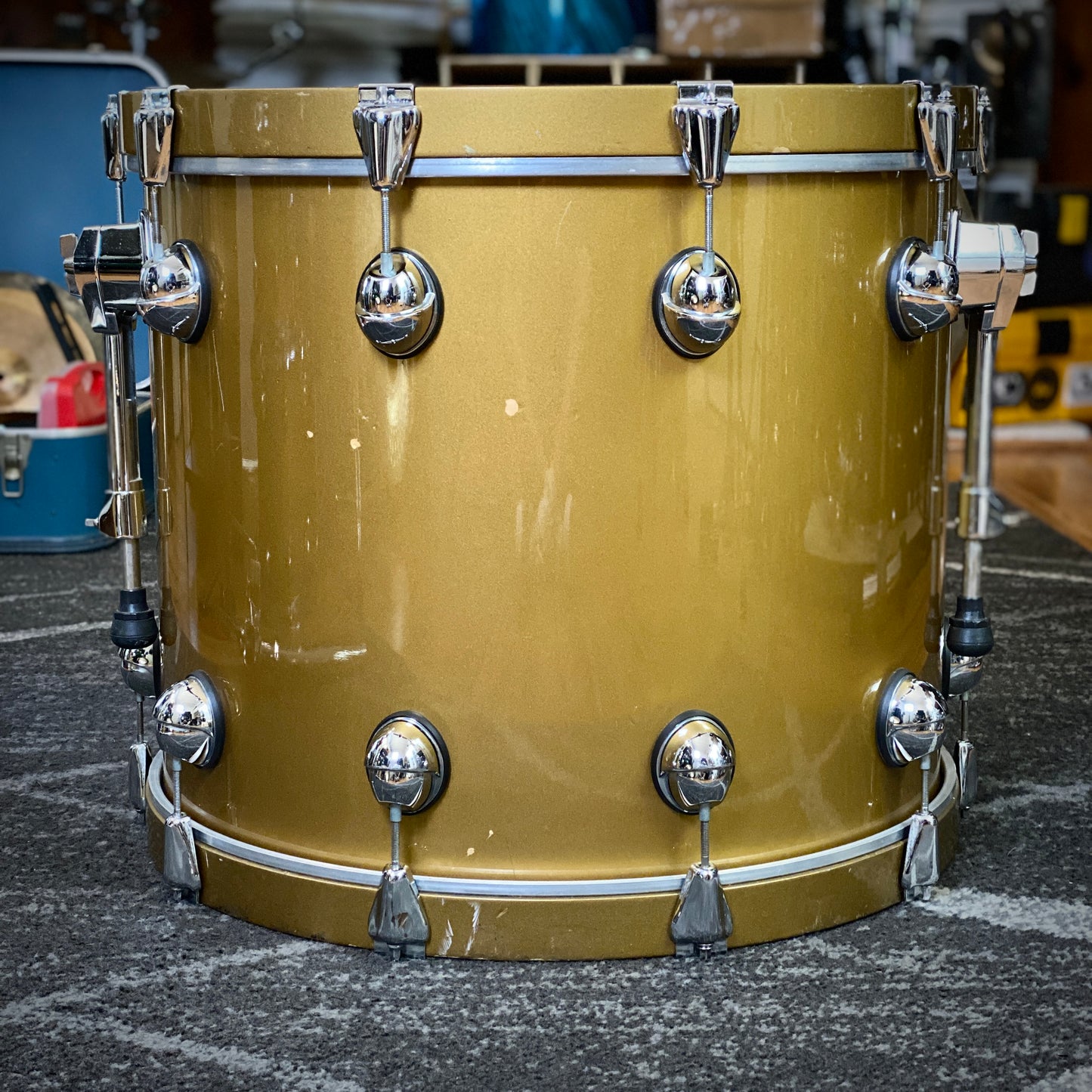 Premier Genista 10/12/14/22 Drum Kit Gold Lacquer - 1998