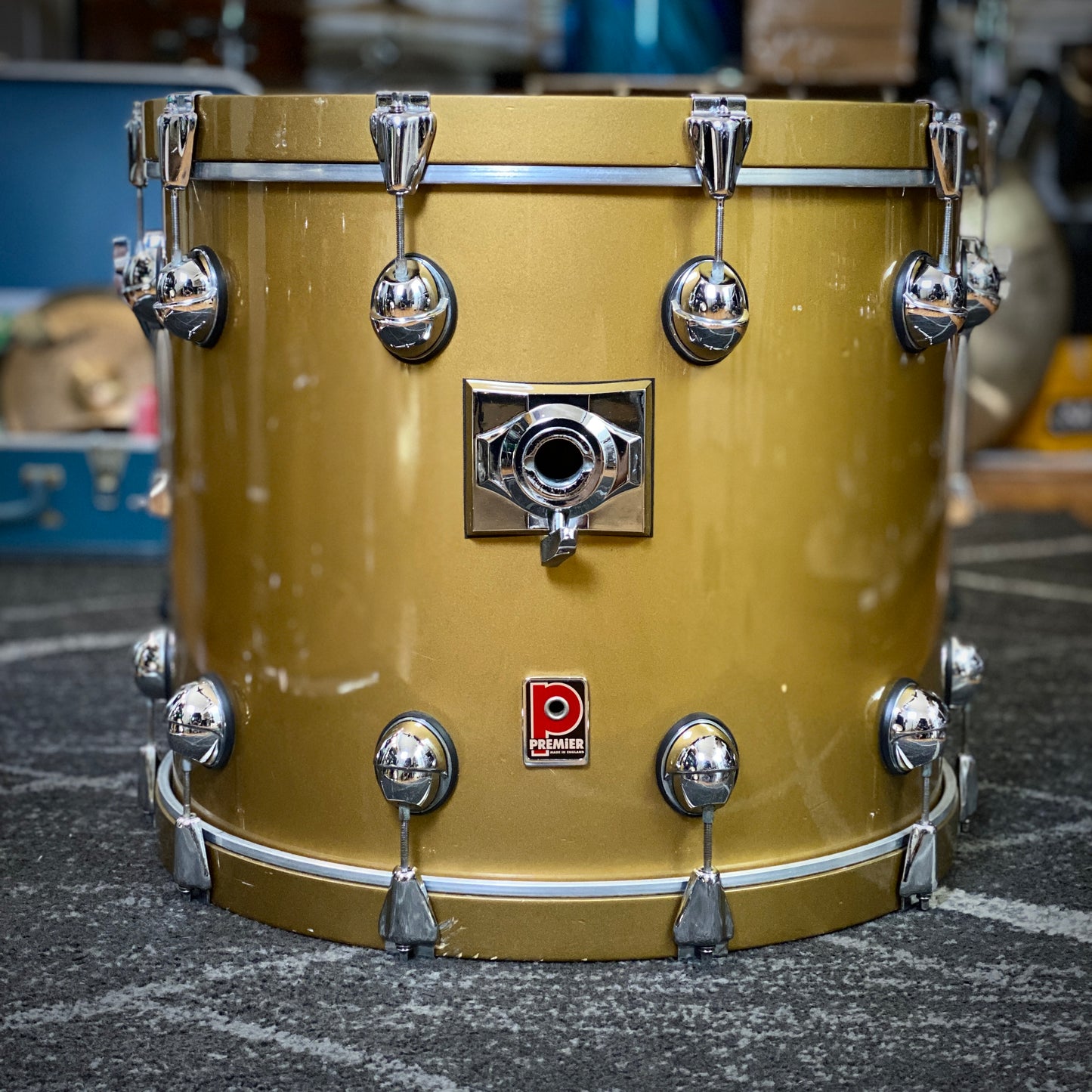 Premier Genista 10/12/14/22 Drum Kit Gold Lacquer - 1998