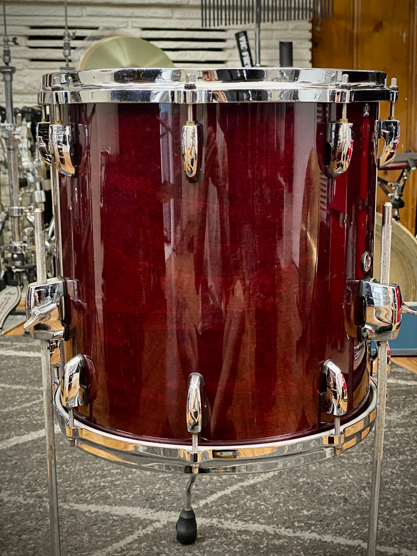 Pearl Masters Custom Maple Drum Kit – Wine Red (1990s)
