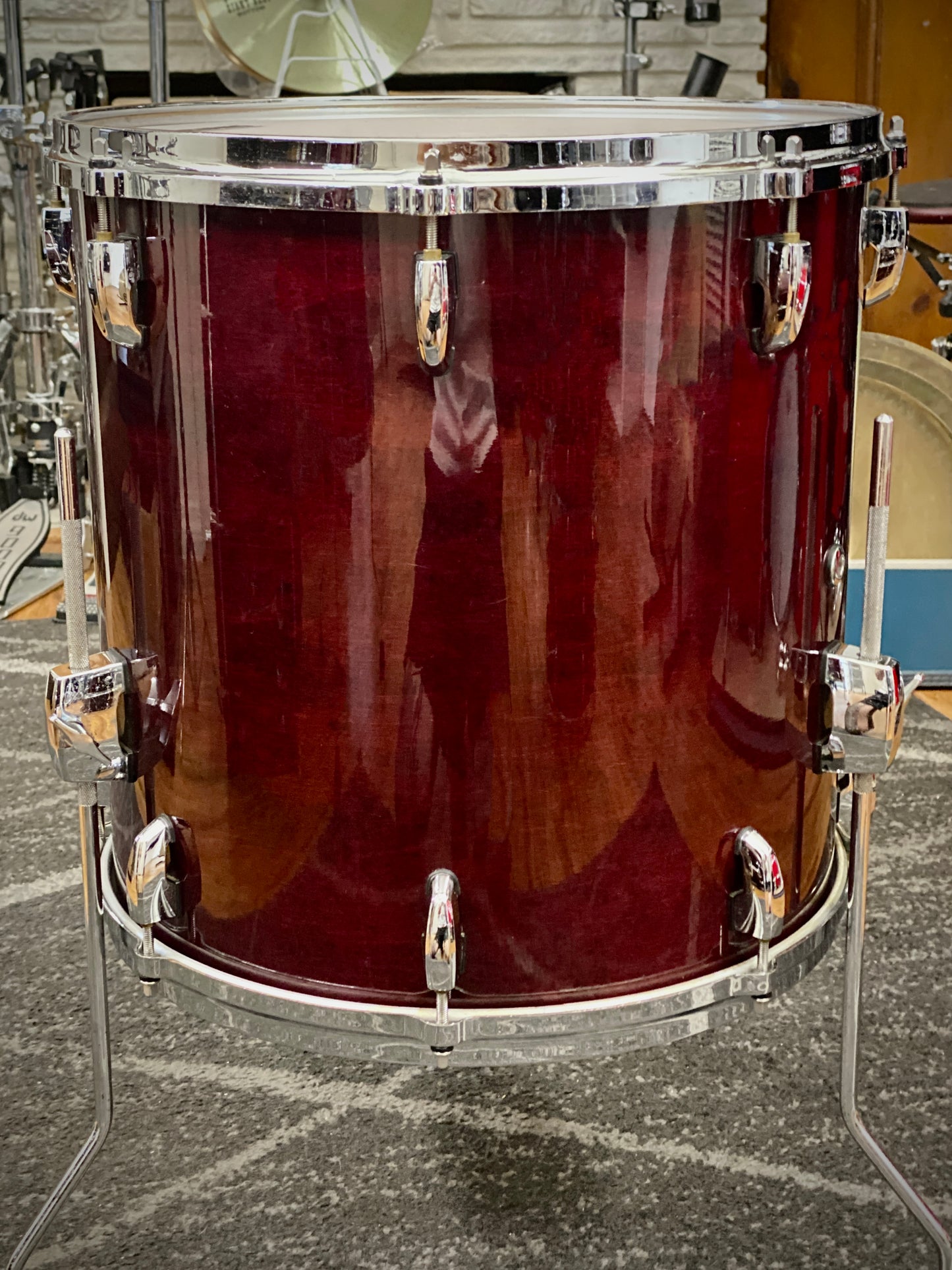 Pearl Masters Custom Maple Drum Kit – Wine Red (1990s)