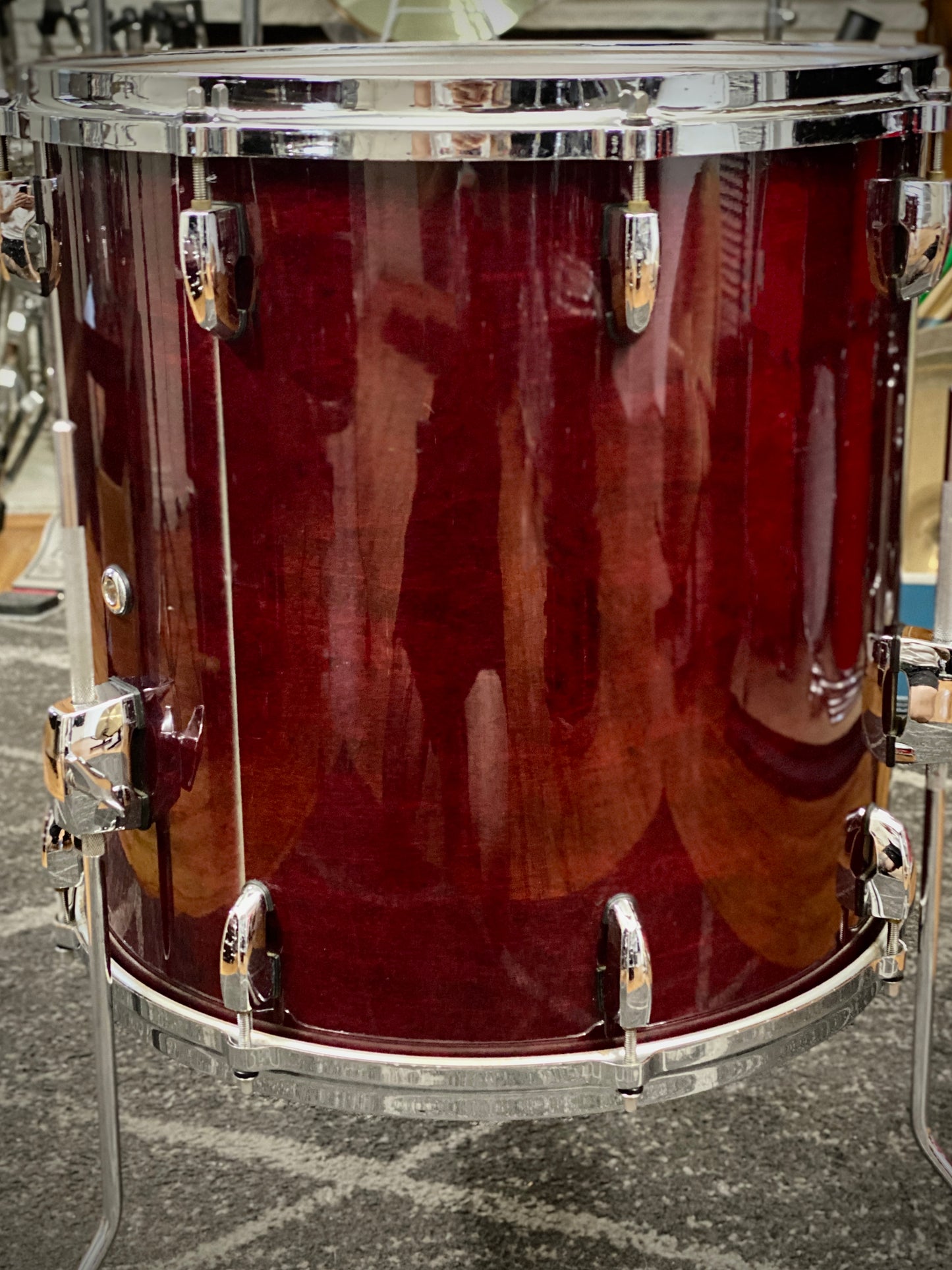 Pearl Masters Custom Maple Drum Kit – Wine Red (1990s)