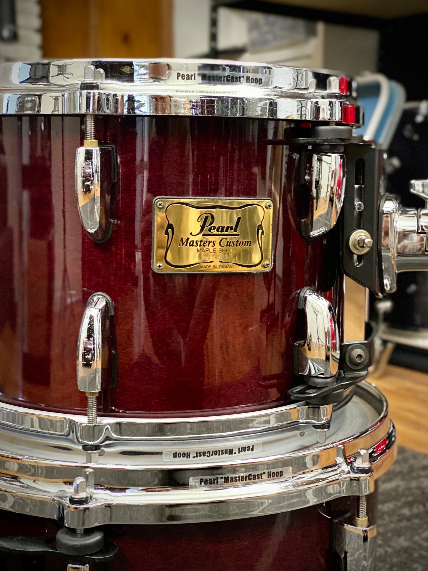 Pearl Masters Custom Maple Drum Kit – Wine Red (1990s)