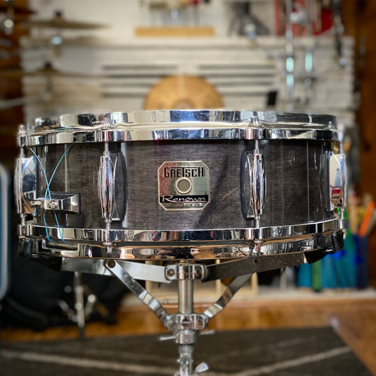 Gretsch Renown 5x14 Maple Snare Drum – Ebony Lacquer
